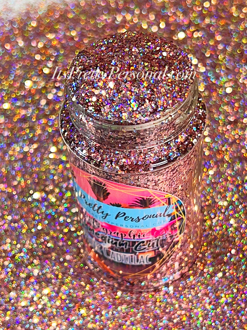 SCHMEDIUM CUT "Pink Cadillac" -Holographic + Hologram Glitter