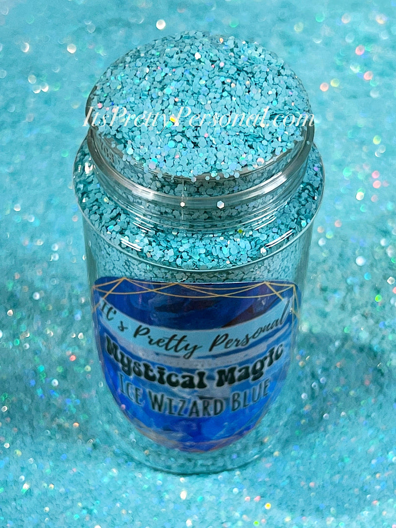 “Ice Wizard Blue"- Mystical Magic Collection- Holographic Shimmer