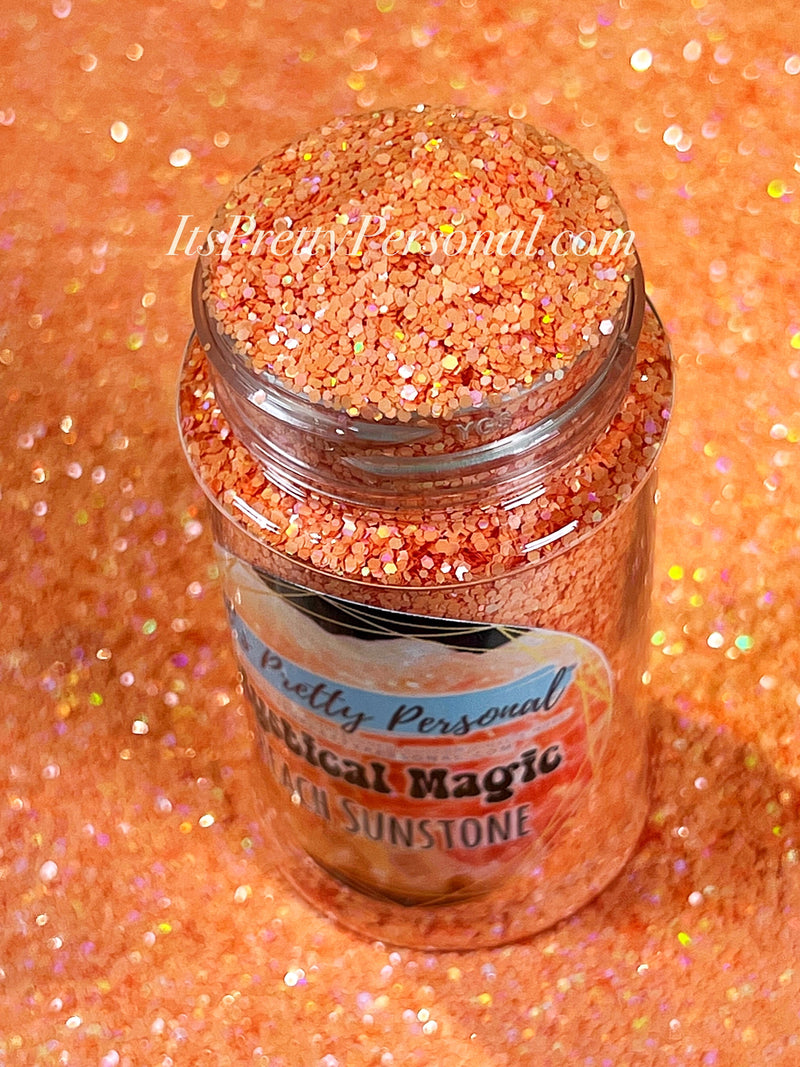 “Peach Sunstone"- Mystical Magic Collection- Holographic Shimmer