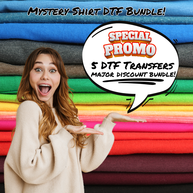 TOP SECRET! SHIRT DTF TRANSFER MYSTERY BUNDLE SALE!