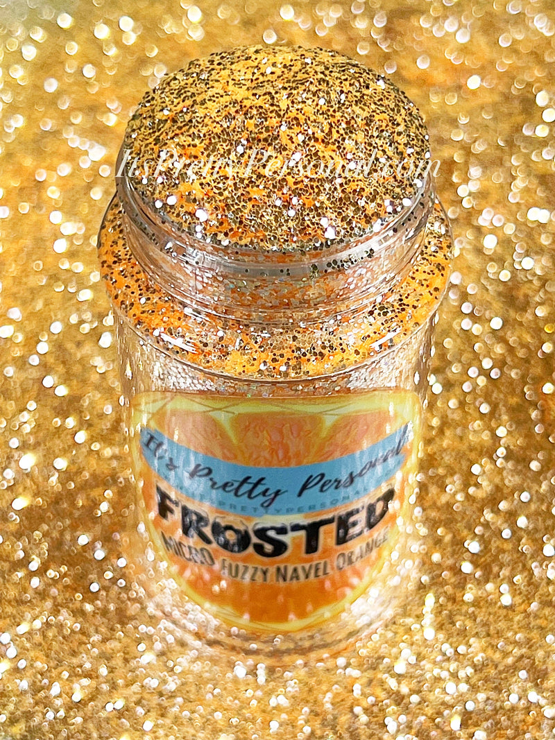 “MICRO Fuzzy Navel Orange”- FROSTED Glitter Collection