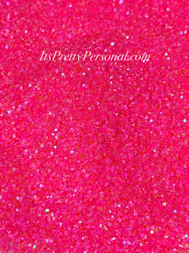 “Twisted Hot Pink Lemonade Chunky” (Medium Cut)- Luminous Reflective Glitter Collection