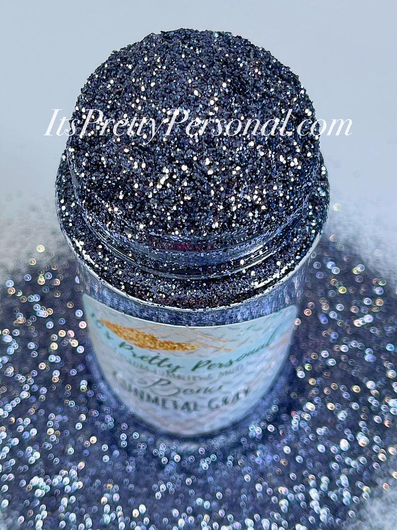 “Gunmetal Gray” Gunmetal tone glitter- Supplies   Basics