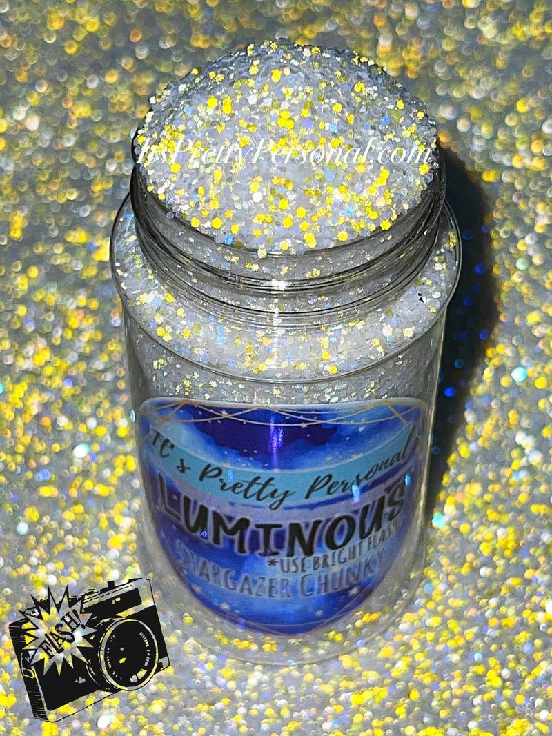 “Stargazer Chunky” (Medium Cut)- Luminous Reflective Glitter Collection