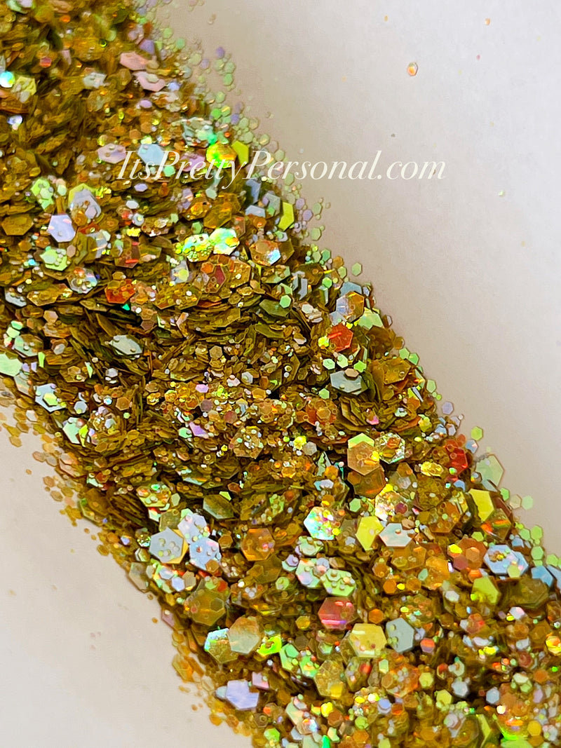 “Autumn Hayride Gold XL"- Gramglitter (HOLOGRAM)