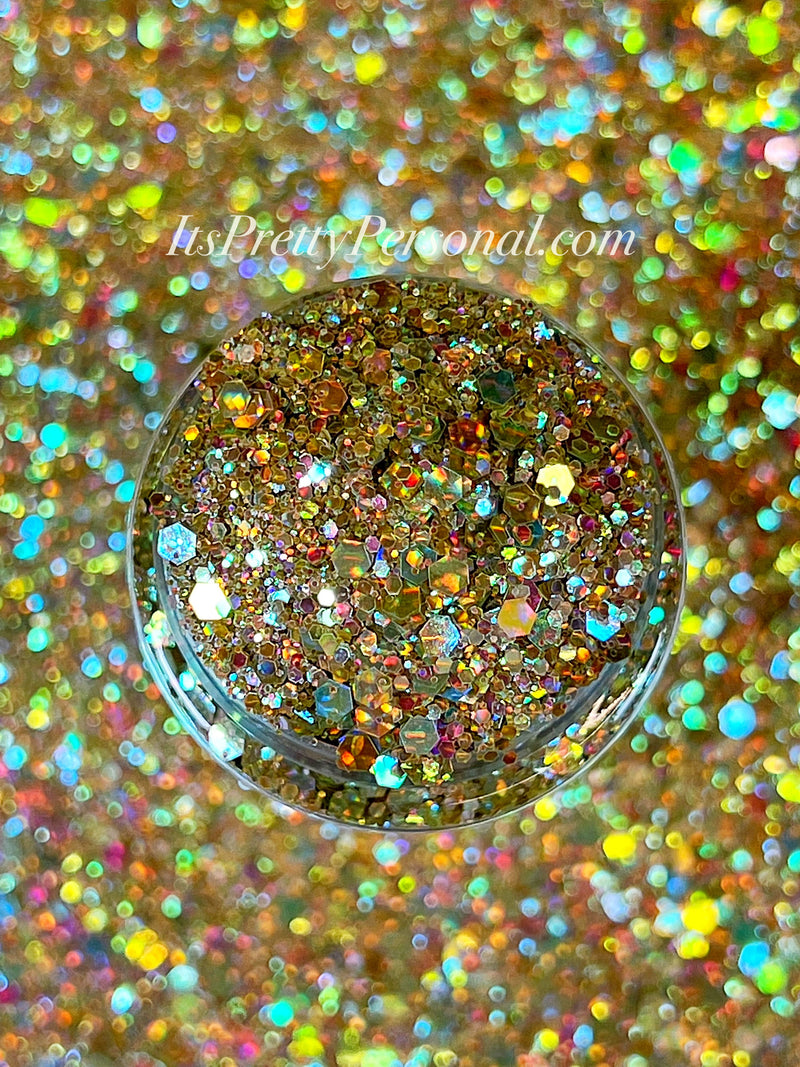 “Autumn Hayride Gold XL"- Gramglitter (HOLOGRAM)